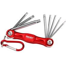 مجموعه 8 عددی آچار ستاره ای چاقویی رونیکس مدل RH-2041 Ronix RH-2041 8 PCS Foldable Star Wrench Set